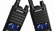 SAMCOM T2 Two Way Radios Long Range GMRS Walkie Talkies for Adults, Type C Chargerable Small 2 Way Radios Portable GMRS Handheld Radios, 30 Channels Group Call for Campsites Restaurant Hiking (2 Pcs)