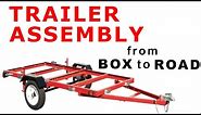 Harbor Freight Trailer Build. Full Assembly from Box to Road