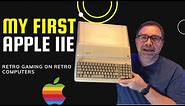 Exploring the Apple IIe Platinum - A Retro Computer Journey!