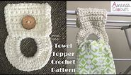 Crochet Towel Topper | Easy Crochet Pattern Tutorial