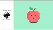 Inkscape Howto - Cute Apple Icon