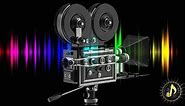 Vintage Movie Camera Rolling Sound Effect