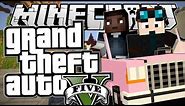 Minecraft | Grand Theft Auto (GTA) | INDESTRUCTIBLE PINK CAR! | Mods Showcase
