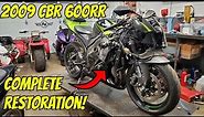 Restoring a WRECKED CBR 600RR (Complete Start to Finish)