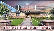Creating Virtual Twilight Images (Day to Dusk) for Real Estate Photography