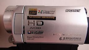 2007 Sony Handycam HDR UX7 Dvd Camcorder Review