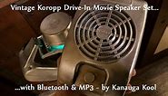 It's Intermission Time! Vintage Koropp Drive-In Movie Theater Speaker Set with Bluetooth & MP3!