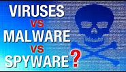What's the Difference: Computer Virus vs Malware, vs Spyware, etc?