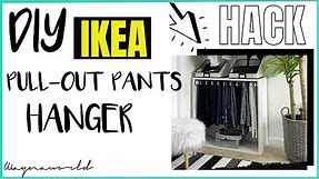 IKEA HACK | DIY Ikea Komplement Pull-out Hanger Pax Wardrobe