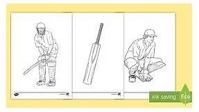 Cricket Colouring Pages