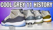 Air Jordan 11 Cool Grey Review History