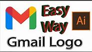 Gmail Logo Make In Illustrator Tutorial | Gmail Logo Design In Illustrator Tutorial