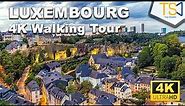 Luxembourg City 4K Walking Tour|4k UHD 60fps