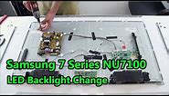 samsung 7 series nu7100 back light change