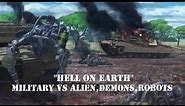 "Hell on earth" Anime Military VS Alien,Demons,Robots [TH & ENG Lyrics]