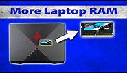 How to upgrade your laptop RAM : Example with HP Omen 2019 Laptop.