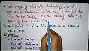 bluetooth technology | introduction | Mobile Computing | Lec-32 | Bhanu priya