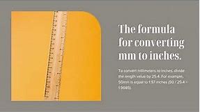 mm to Inches conversion millimeters to inch calculator | How to Convert Millimeters to Inches