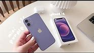 (ENG CC) ✨iPhone 12 mini unboxing | purple | AirPods Pro & accessories | 아이폰12 미니 퍼플