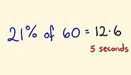 Percentage Math Trick 2 - Solve percentages mentally - percentages made easy!