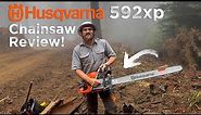 Chainsaw Review! Logging Redwoods With The Husqvarna 592xp!
