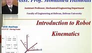 Introduction to robot kinematics