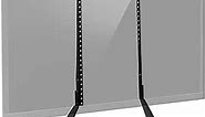 Mount-It! Universal TV Stand Base Replacement, Table top Pedestal Mount Fits 32 37 40 42 47 50 55 60 inch LCD LED Plasma TVs, 110 Lb Capacity
