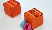 Origami Ring Holder | Paper Box (origami jewellery box)