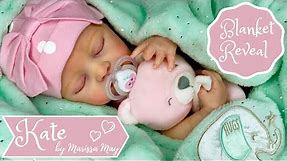 Beautiful Sleeping Reborn Baby - Blanket Reveal & Changing - Kate by Marissa May