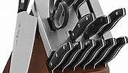 HENCKELS Definition Self-Sharpening Knife Block Set, 14-pc, Black/Stainless Steel