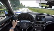 2019 Honda Accord 2.0T Sport 6-Speed Manual - POV Test Drive (Binaural Audio)