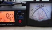 Digital SWR Power Meter MFJ-849 Comparison Review VSWR Meter