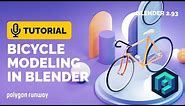 Bicycle Modeling Tutorial in Blender 2.93 | Polygon Runway