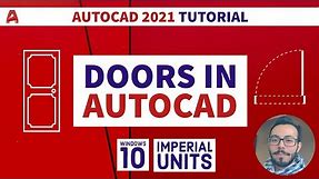 Autocad Door | How to Create a Door in Autocad Tutorial