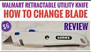 HOW TO CHANGE BLADE Retractable Utility Knife WALMART HART REVIEW