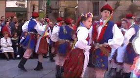 Polish traditional folk dance: Krakowiak - national dance