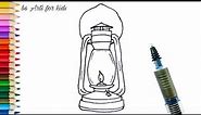 How to draw a LANTERN easy