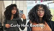 2023 Curly Hair Routine 3a/3b (bangs, finger coiling, definition & volume)