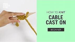 How to knit: Cable Cast On