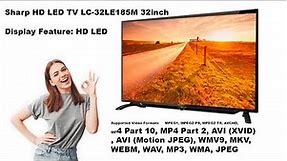 Sharp HD LED TV LC-32LE185M 32inch