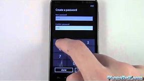How To Set Lockscreen Password On Windows Phone 7