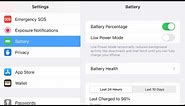 HOW TO TURN ON BATTERY PERCENTAGE ON SCREEN OF IPHONE 7 PLUS IOS15.7.9
