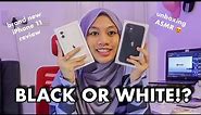iPhone 11 BLACK or WHITE?! 😍 Mana lagi CANTIK? Unboxing ASMR iPhone 11 White 128GB + Accessories