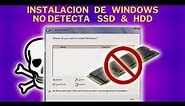 SOLUCION Instalacion Windows 10 & 11 no detecta M.2 SSD o Disco Duro | SOPTECO