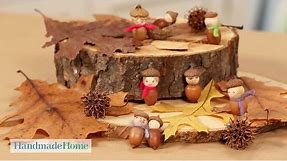 How to Make Seasonal Acorn People - Handmade Home - Martha Stewart