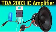 How to Make TDA 2003 IC Amplifier| 12 Volt powerFul Amplifier Make| @RealElectron1