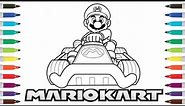 Mario Kart Coloring Book Page | Mario | Mario Kart
