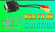 VGA To AV Converter? Diagram RCA Cable To HDMI? For Old TV To Smart TV?