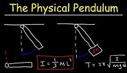Physical Pendulum Problems - Moment of Inertia - Physics