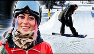 SKATER LEARNS HOW TO SNOWBOARD FROM A PRO